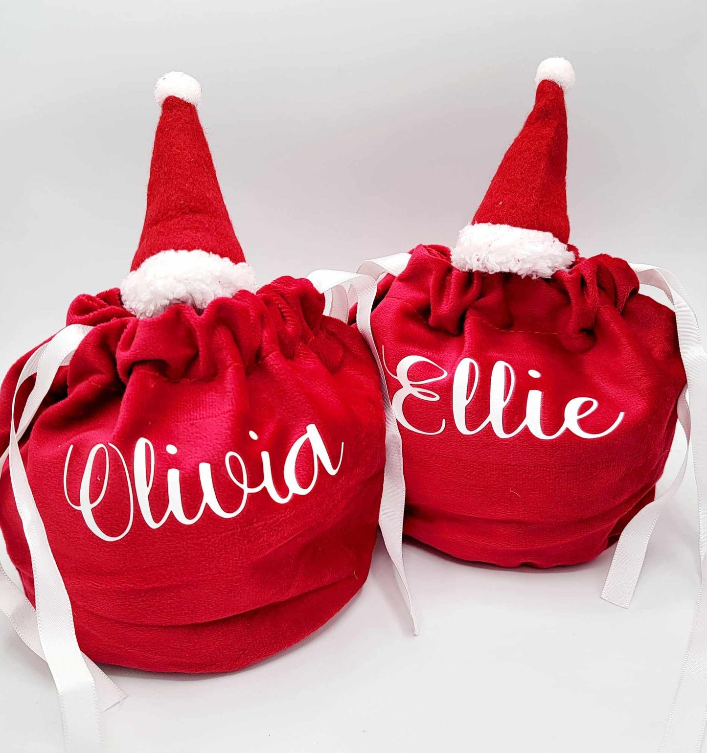Personalised Santa Christmas Treat Bag Santa Christmas Eve Sweet/ Gift bag or Reindeer food bag - Gorgeous Christmas Gift Bag Sweet Bag