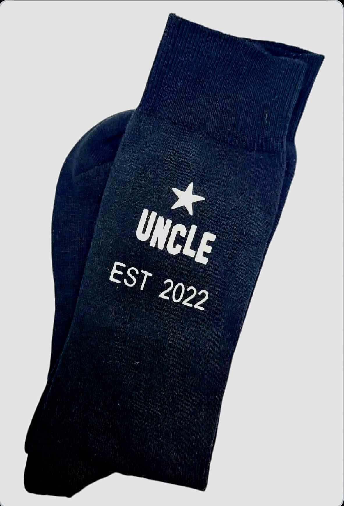 Uncle Est Uncle to Be 2024/ANY YEAR / Great Uncle To Be- Socks - Birthday - Gift From Bump - Gift With Gift Bag