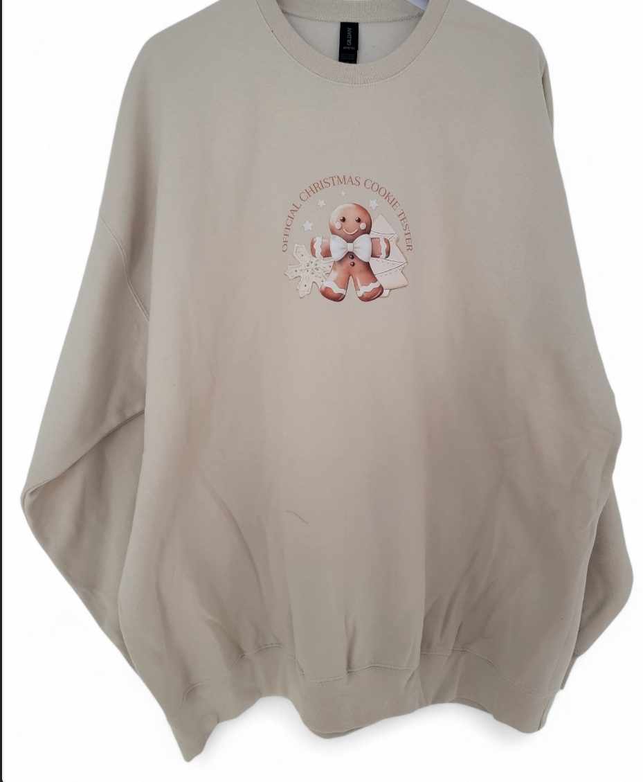 OFFICAL COOKIE TESTER CHRISTMAS SWEATSHIRT