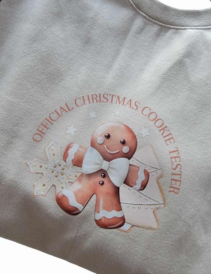 OFFICAL COOKIE TESTER CHRISTMAS SWEATSHIRT