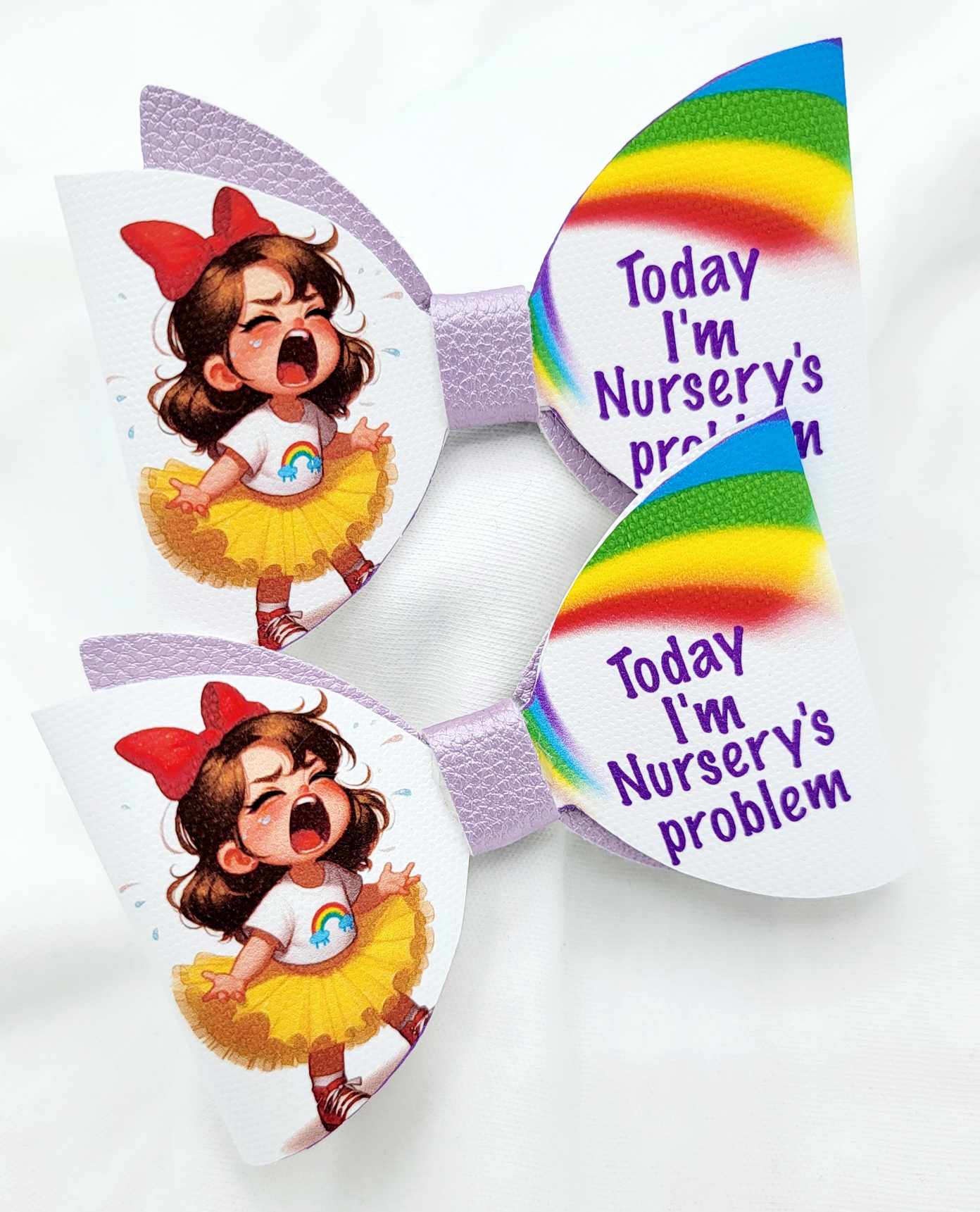 Cute Nursery Girls Hair Bow Clips Pair of 2