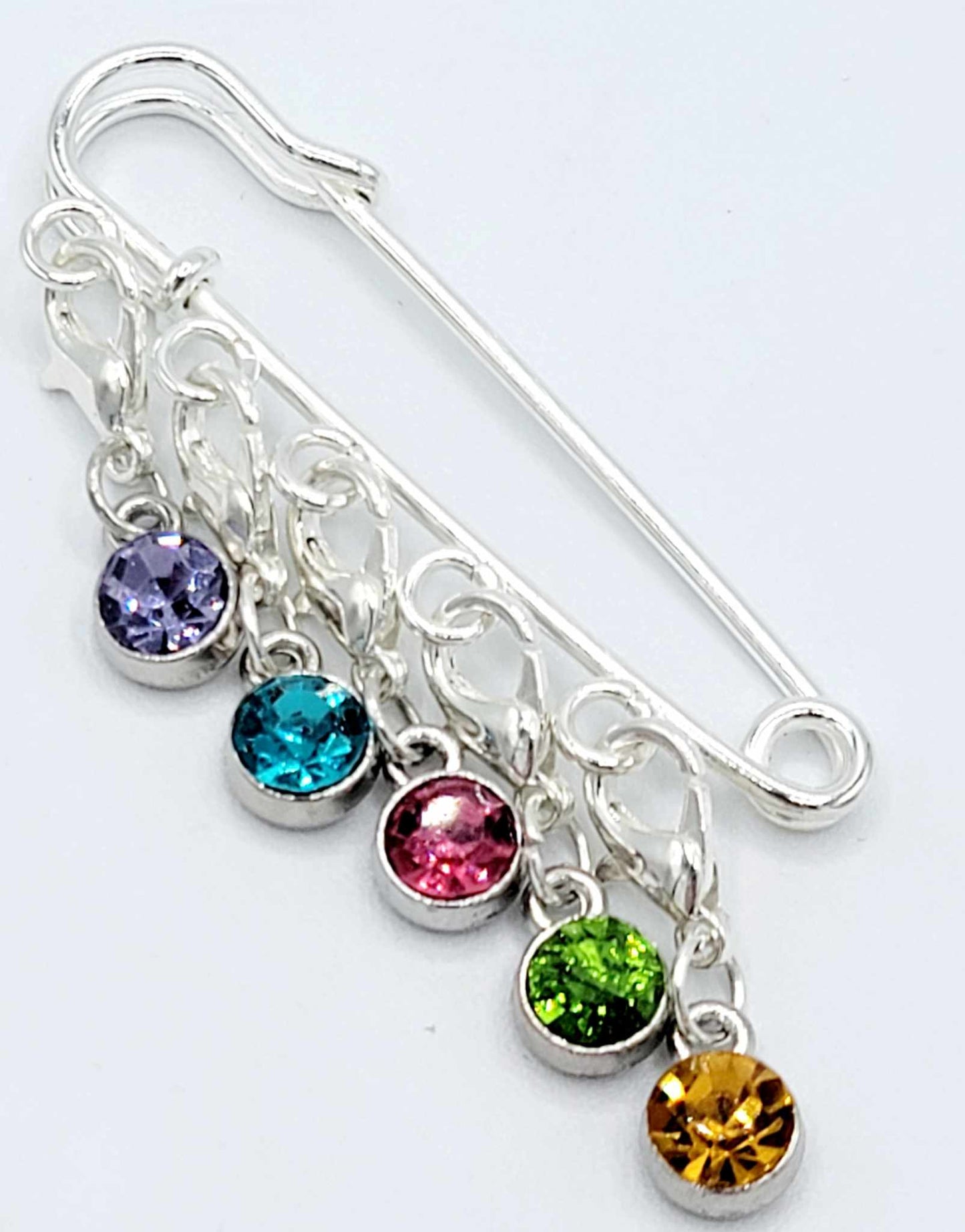 Cute Glass Charm Sewing Tools Stitch Markers Knitting Locking Crochet Markers with Lobster Claw Clasp