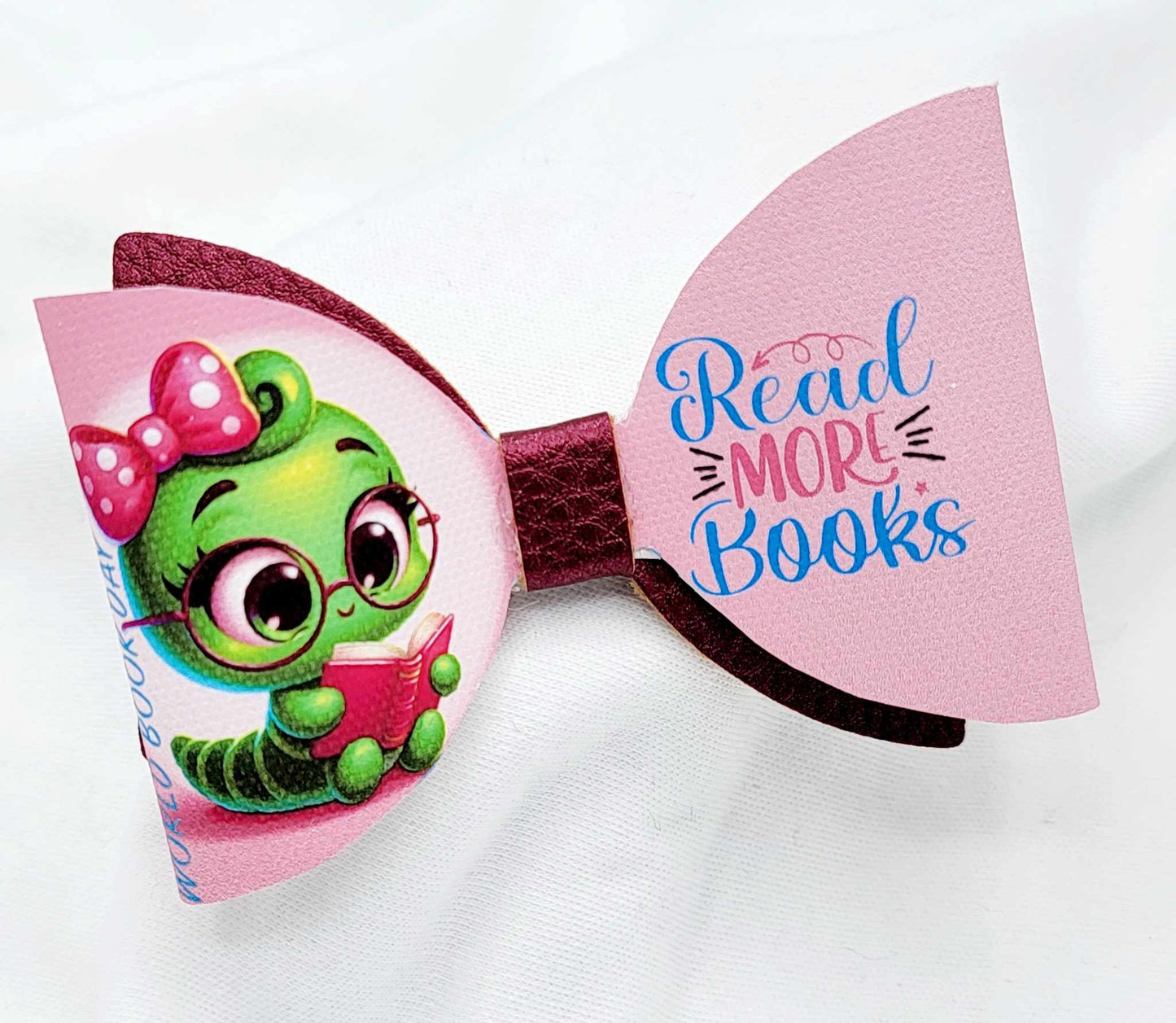 Handmade World Book Day Hair Bow Clips Pair of 2