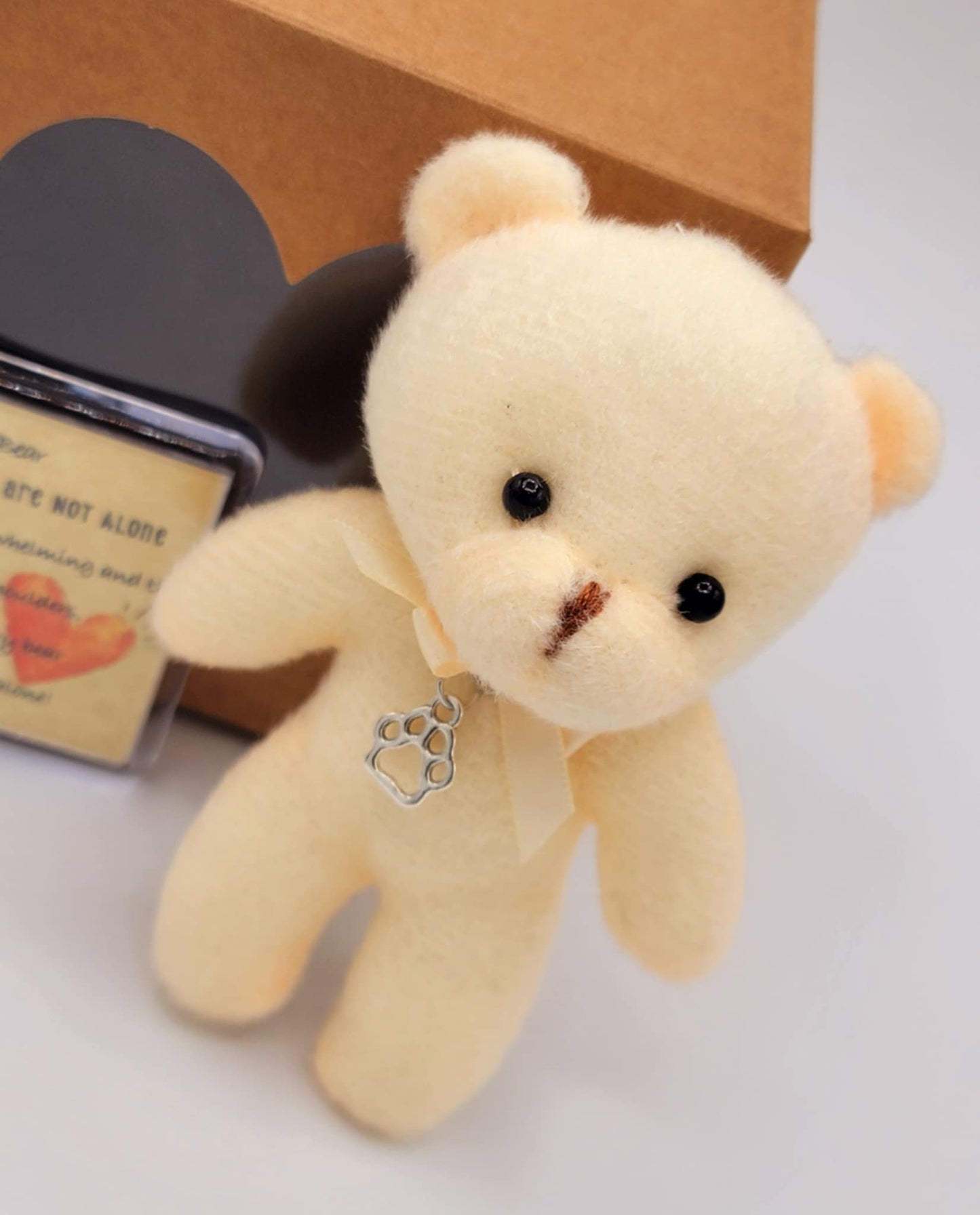 COMFORT MY LITTLE WORRY BEAR KEY RING GIFT SET HEALTH AWARENSS