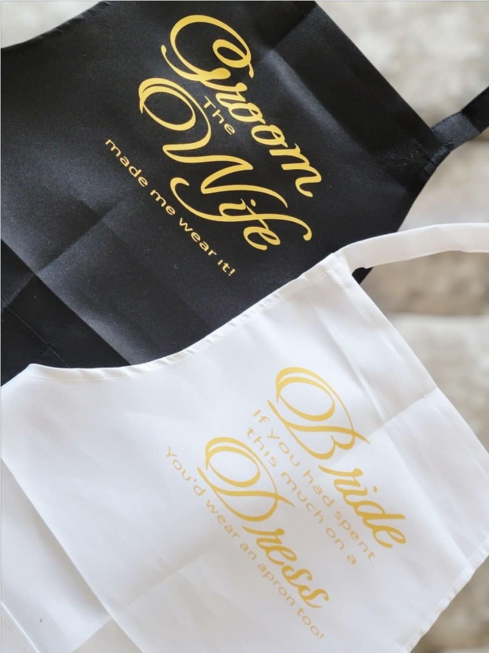 Personalised Custom Wedding Day Apron, If you'd spent this much... Mrs, Wedding Dress Protector, Bib, Ideal Gift Bride, Wife to be FREE Grooms Apron