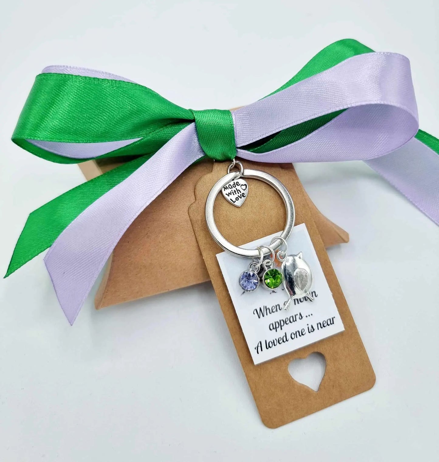 Robins Appear When Loved Ones Are Near - In Loving Memory, Keyring, Gift Box, Gift Card/Tag