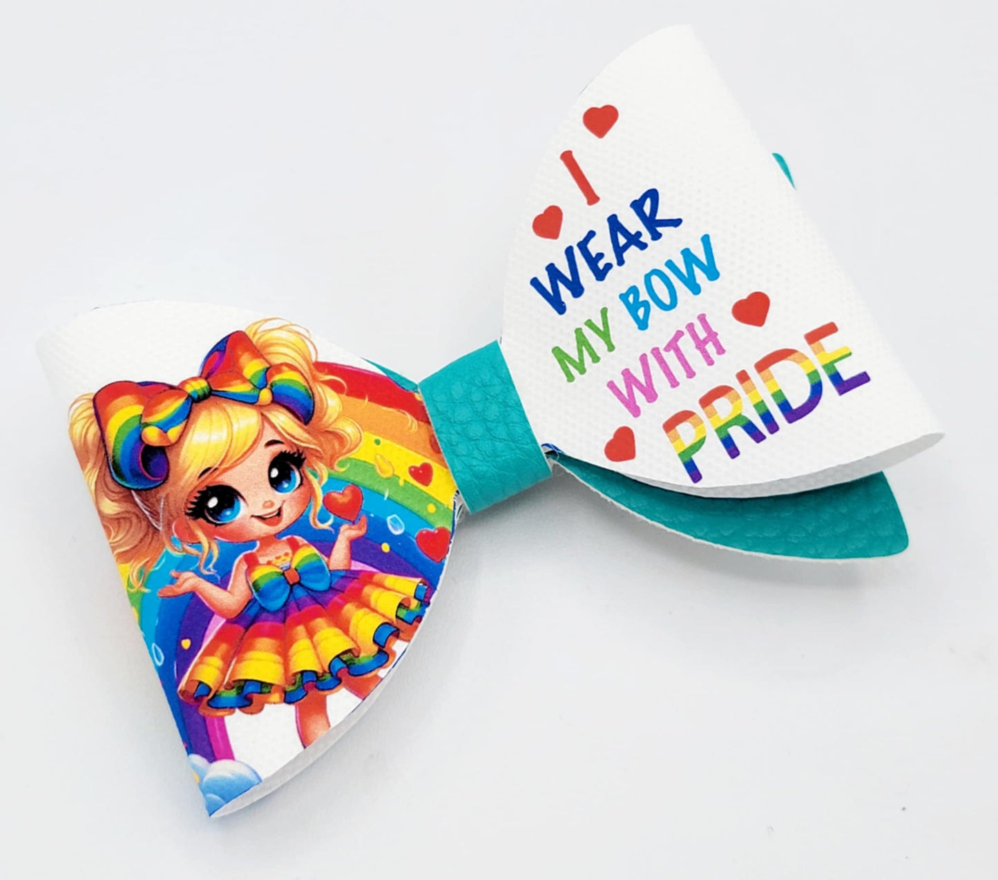 PRIDE HAIR CLIPS WEAR THEM WITH PRIDE CUTE BOW SHAPED HAIR CLIPS SET OF 2