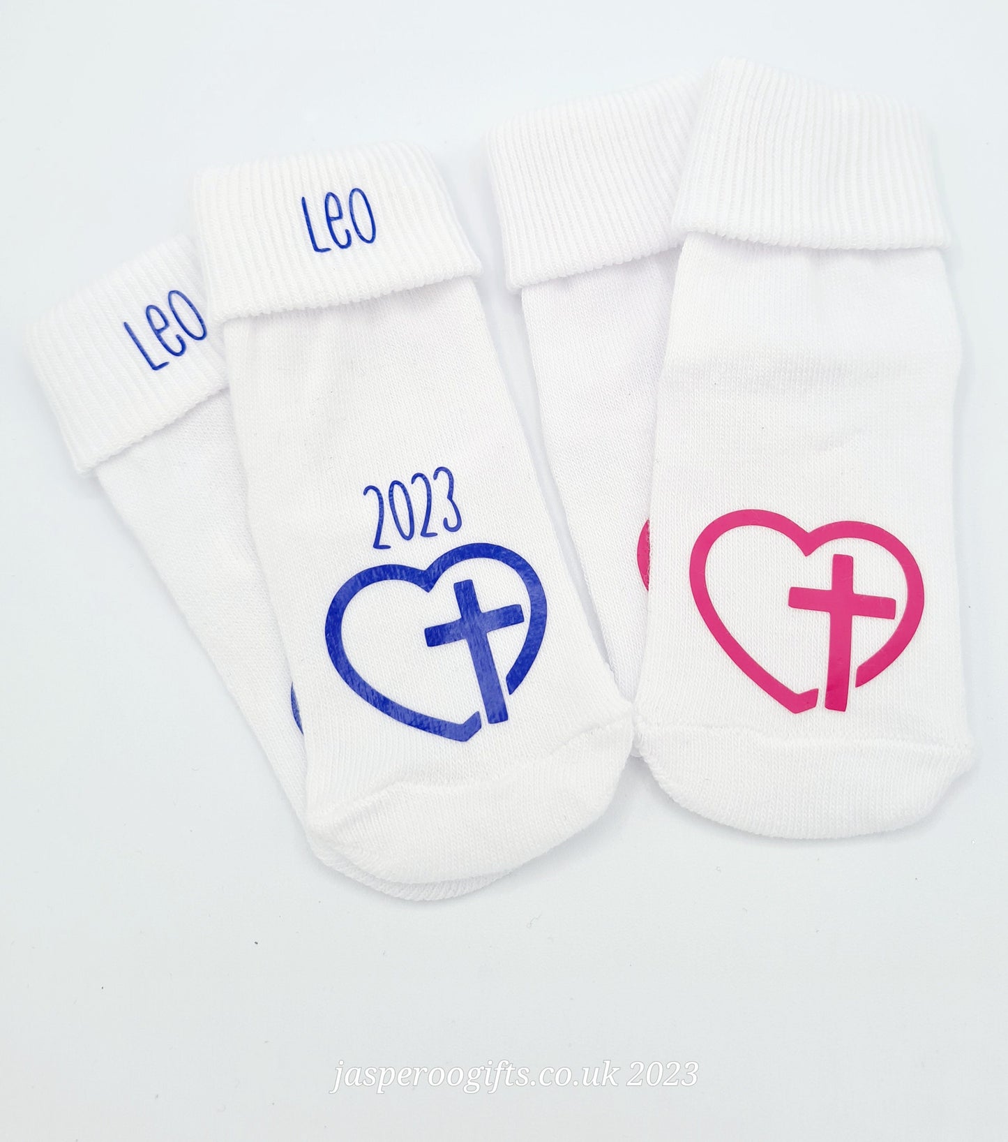 Baby/Toddler Christening Socks Personalised Keepsake with free gift bag