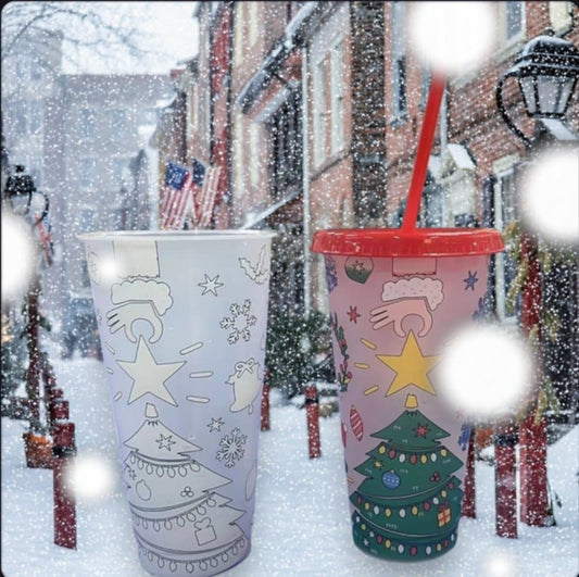 FIVER FRIDAY OFFER !!  COLOUR CHANGING COLD CUP LARGE