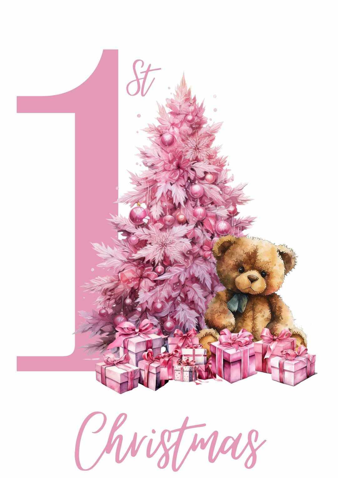 Personalised Child's Christmas Teddy Bear Mug Design - 6oz Customised Kids Christmas Cup