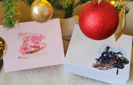 CHRISTMAS THEMED MAGNETIC GIFT BOXES - Personalised for FREE