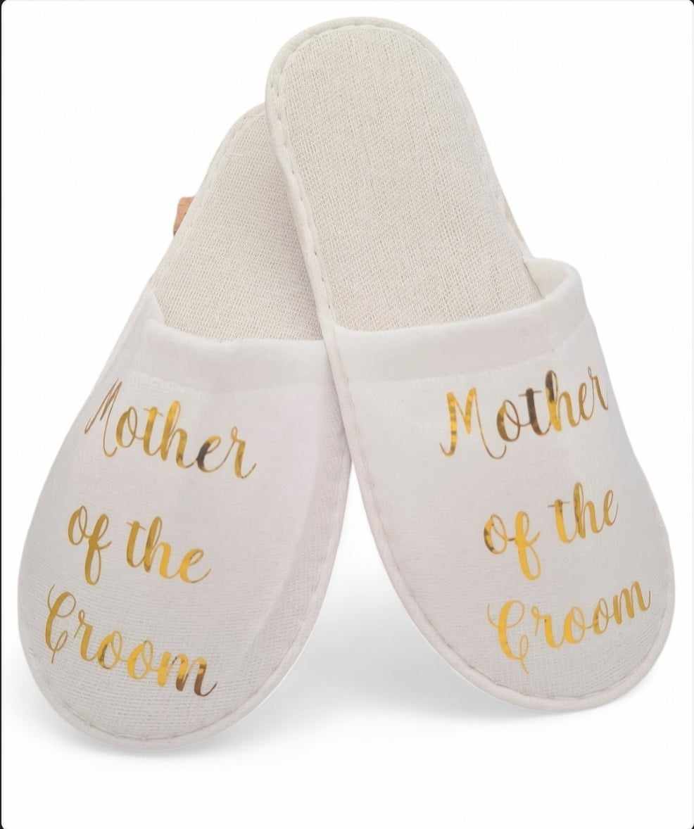 Bride Spa/Sauna/Birthday Slippers Wedding Bridesmaid Personalised One Size - Choice of Colour for lettering