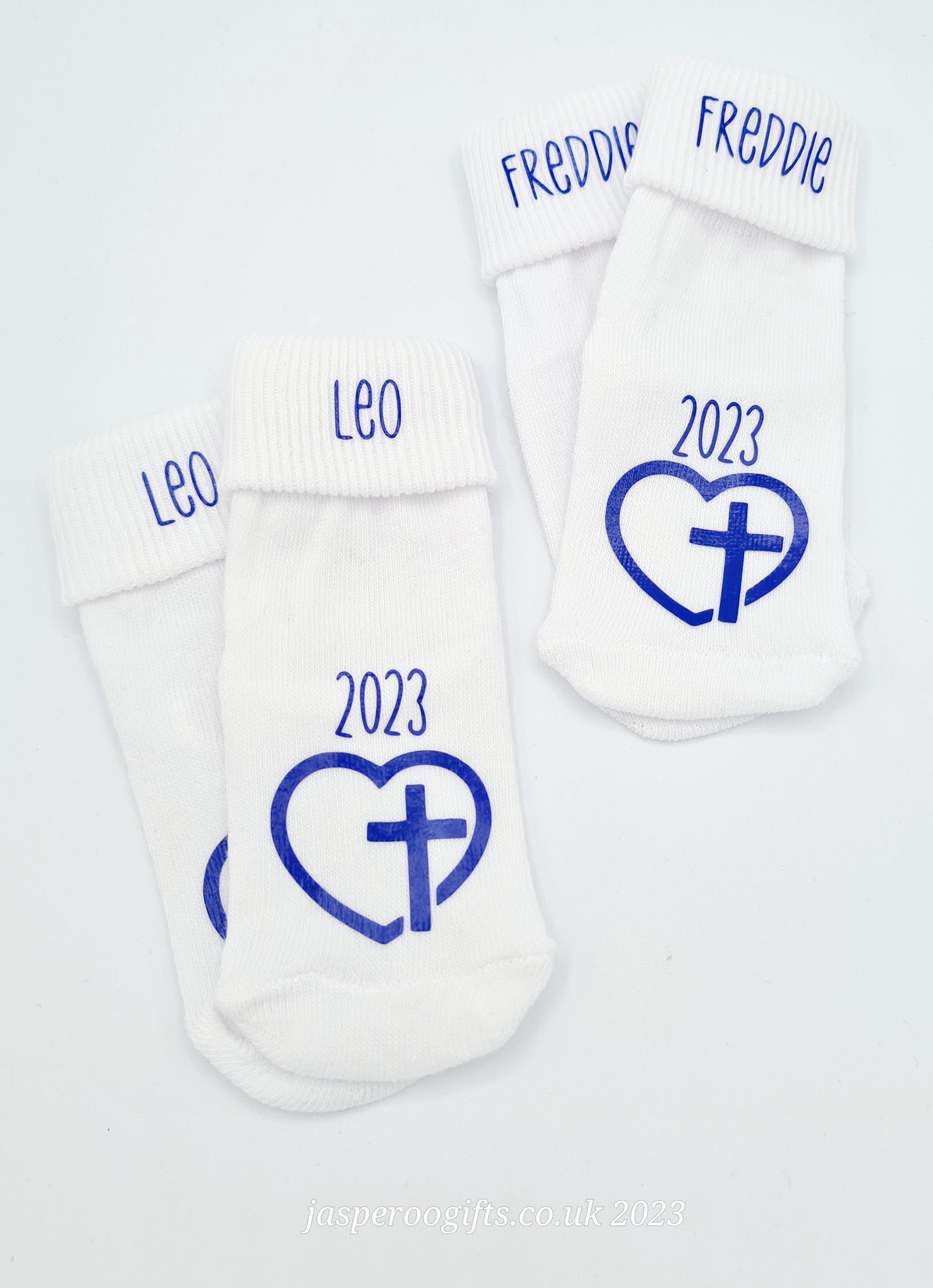 Baby/Toddler Christening Socks Personalised Keepsake with free gift bag