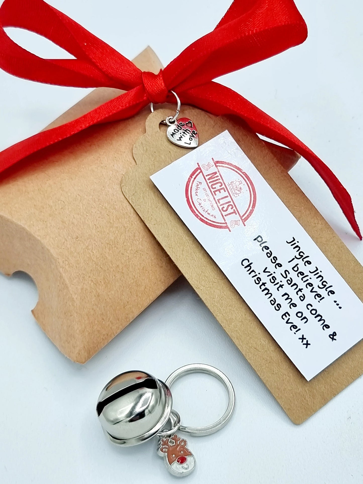 Christmas Jingle Bell Gift  I Believe in Santa Polar Express - Elf - Santa Claus