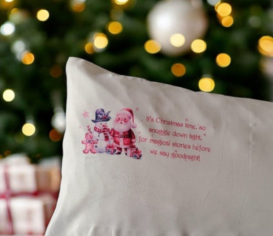 CHRISTMAS EVE PILLOW Christmas Eve Personalised Pillow Case | One More Sleep