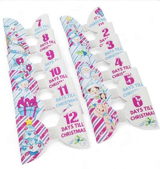 HANDMADE HAIR BOW CLIPS 12 DAYS OF CHRISTMAS
